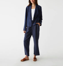 Michael Stars Pearson Linen Blazer - Nocturnal