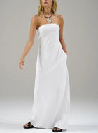 LNA Topanga Strapless Dress - White