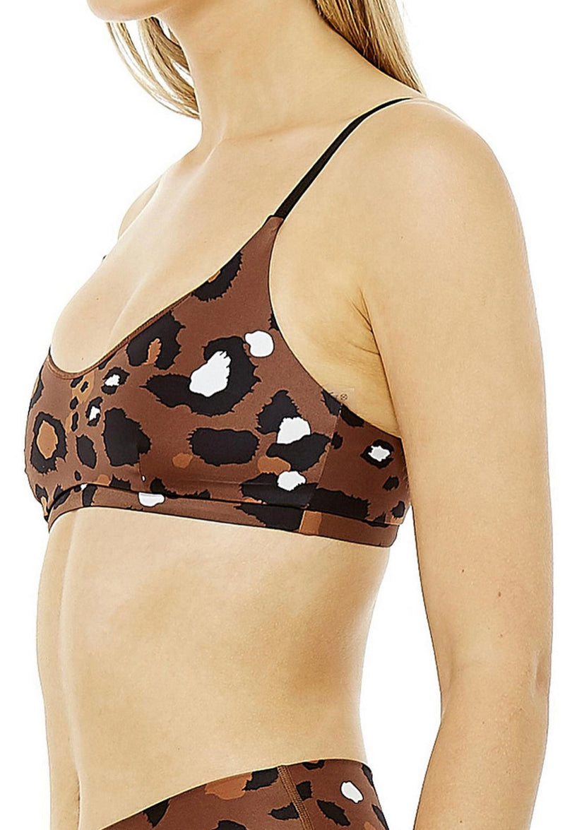 The Upside Leopard Bra - Tobacco