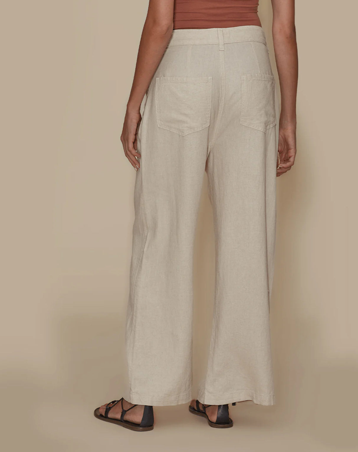 LE JEAN Jude Linen Trouser - Sand