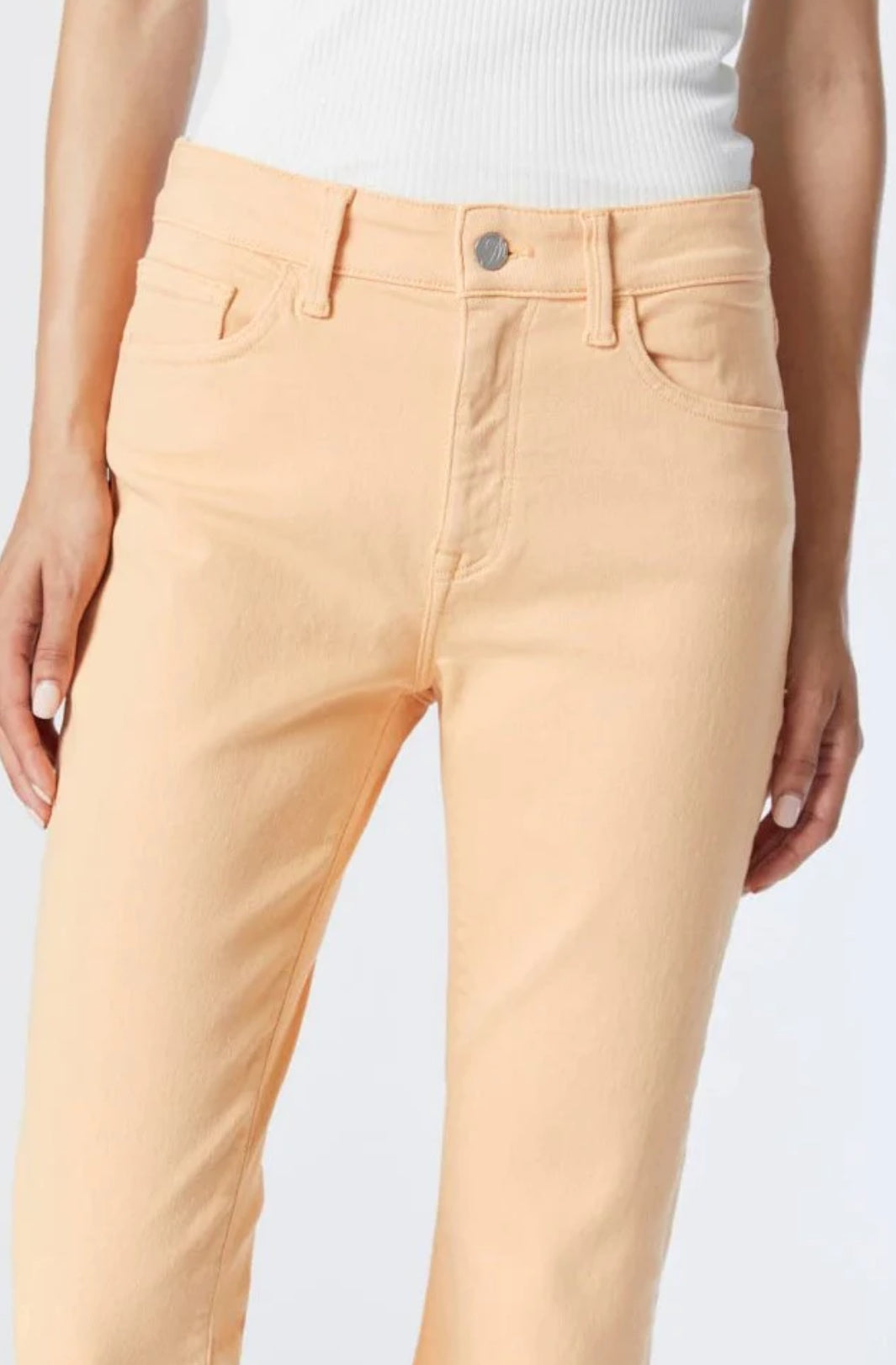 mavi Anika Crop Flare Jeans - Caramel Cream La Vintage