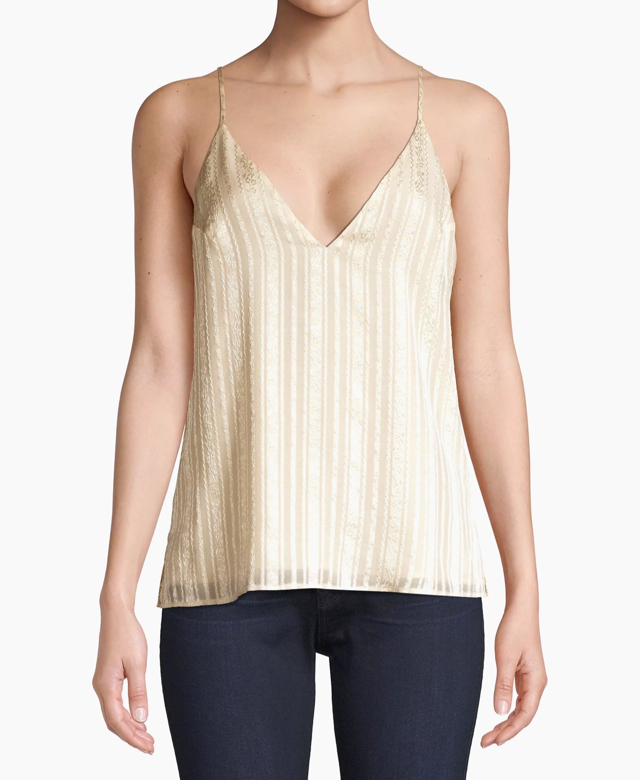 Cami NYC The Olivia Prairie Metallic Stripe Camisole