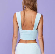 Monrow Terry Cloth Tank -  Sea Foam