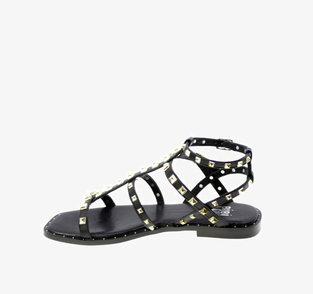 BiBi LOU Yuriko Studded Sandal - Black