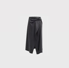 A.L.C. Clara Pinstripe Midi Wrap Skirt - Grey