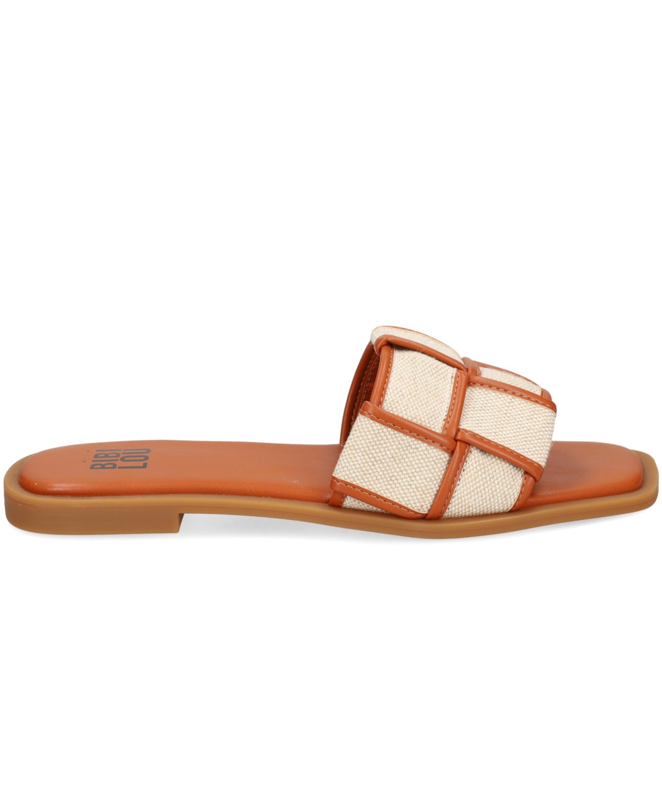 BiBi LOU Woven Slide - Brown