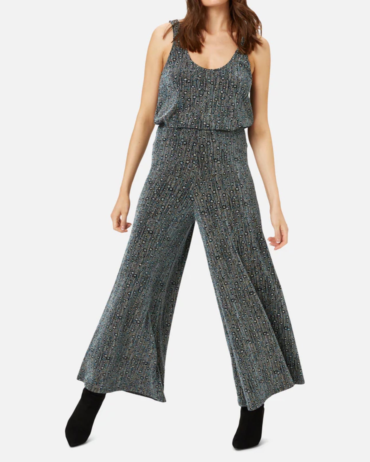 Traffic People Disco Hangover Palazzo Trousers - Blue