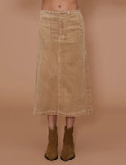 LE JEAN Jocelyn Skirt - Sandwashed Caramel