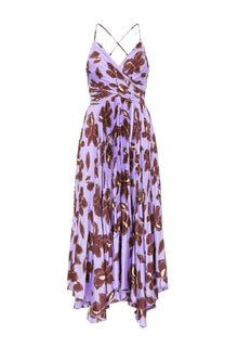 SIMKHAI Portia Midi Dress - Lavender Print