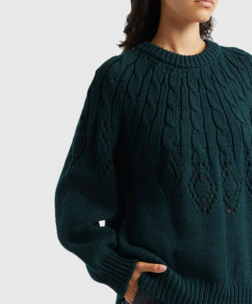 A.L.C. Montie Sweater - Deep Emerald