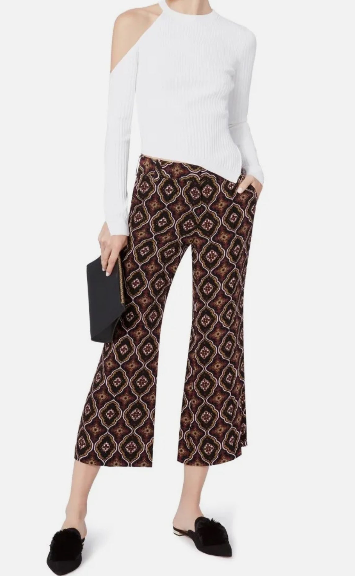 A.L.C Felix Cropped Silk Pants