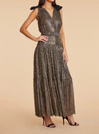 bishop + young LaLa Party Dress - Gold Metallic