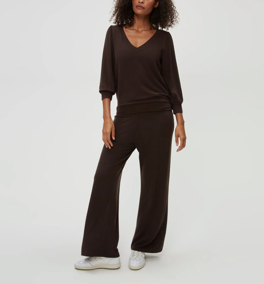 Michael Stars Gabriella V-Neck Top - Java