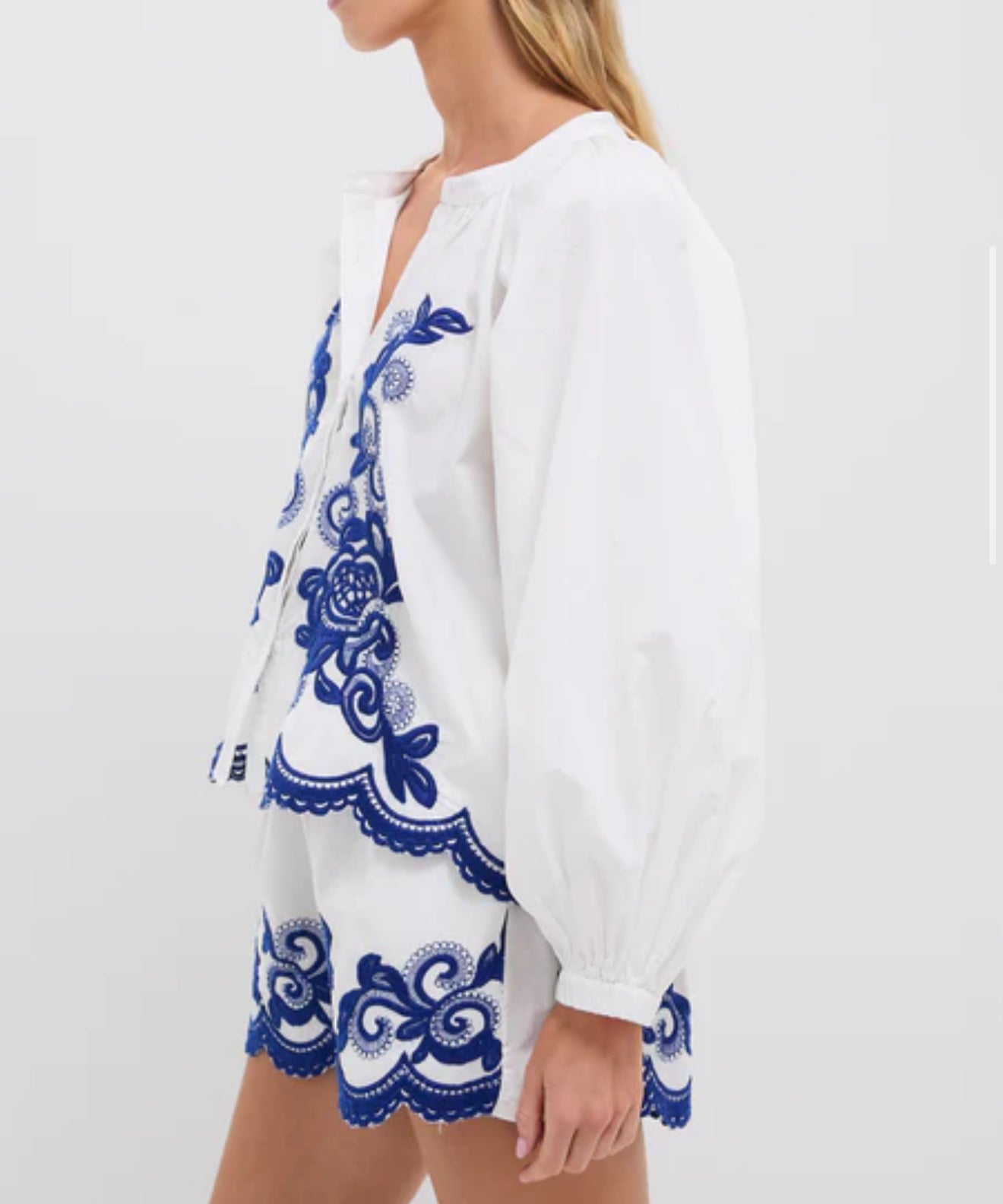 The Shirt by Rochelle Behrens The Navy Detail Minka Shirt