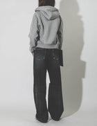 Ragdoll LA Cropped Hoodie W/Zip – Heather Grey