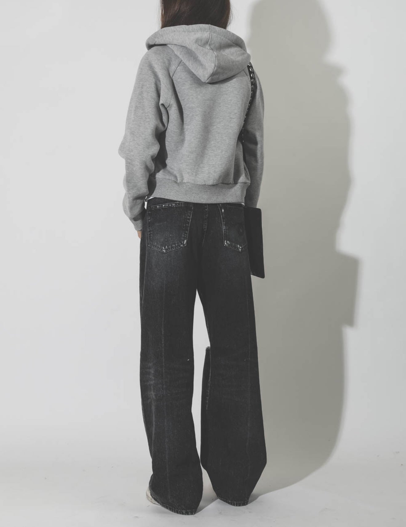 Ragdoll LA Cropped Hoodie W/Zip – Heather Grey