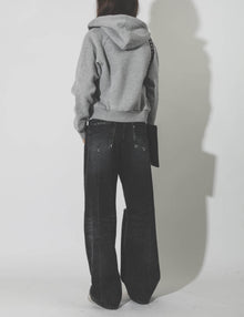 Ragdoll LA Cropped Hoodie W/Zip – Heather Grey