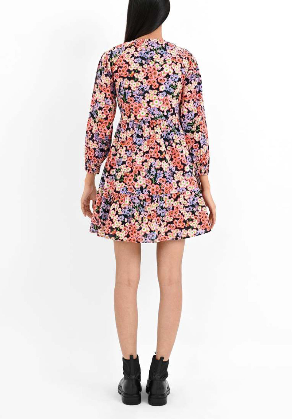 Banjanan Macaw Dress - Monarch Black