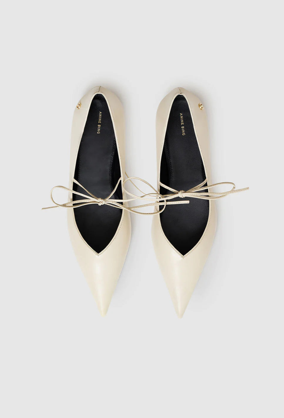 Anine Bing Nikki Flats - Ivory