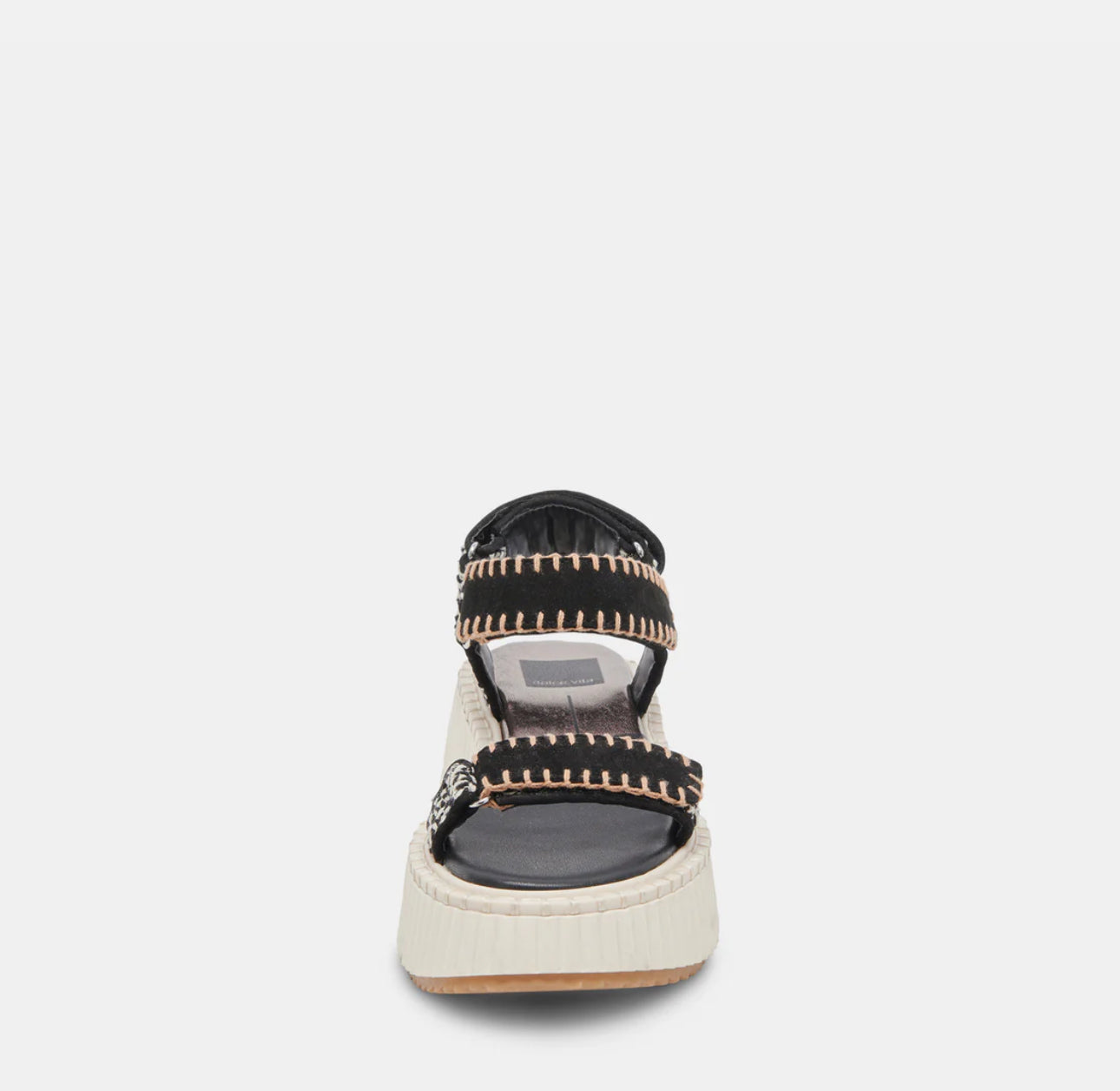 Dolce Vita Debra Sandals -  Black/White Nubuck