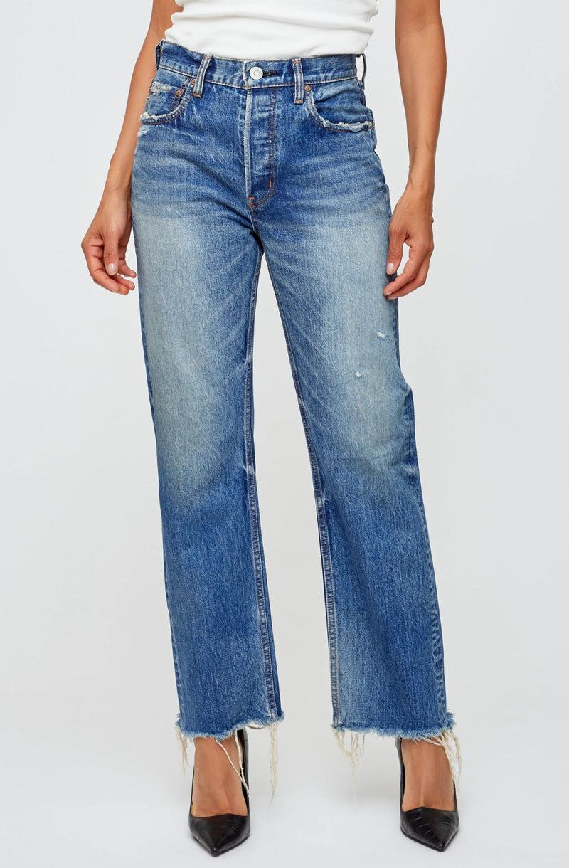 Moussy Vintage Ridgecrest Wide Straight - 110 Blue