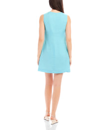 Fifteen Twenty Karina Linen Dress - Caribbean