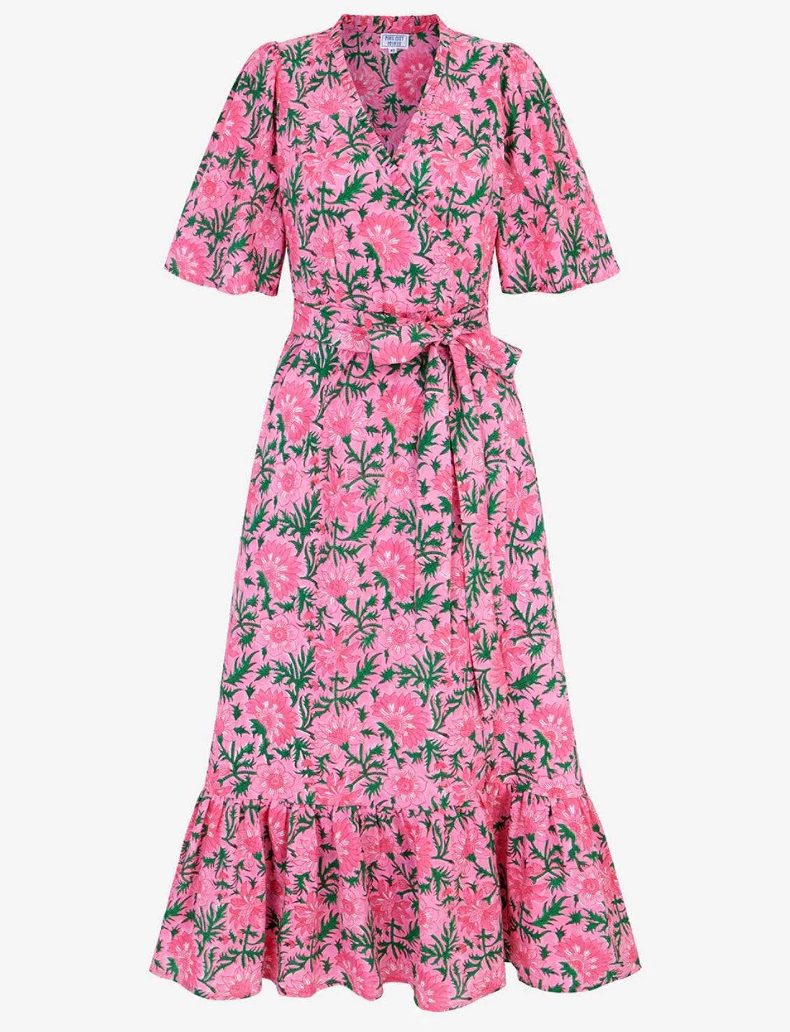 Pink City Prints Jemima Dress - Bubblegum Rose