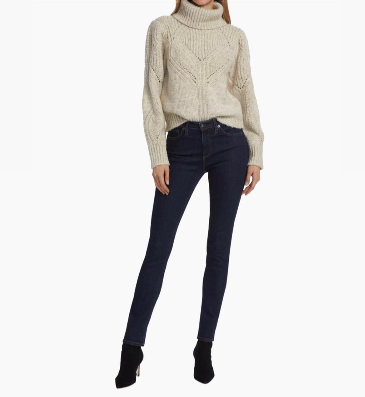 dh New York Marlee Dropstitch Sweater - Sea Salt