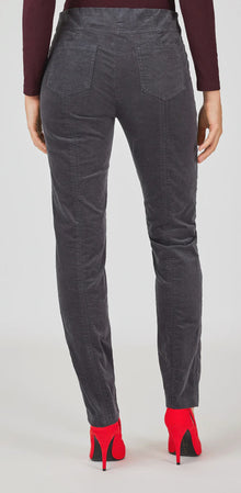 ROBELL Bella Velvet Trousers - Grey