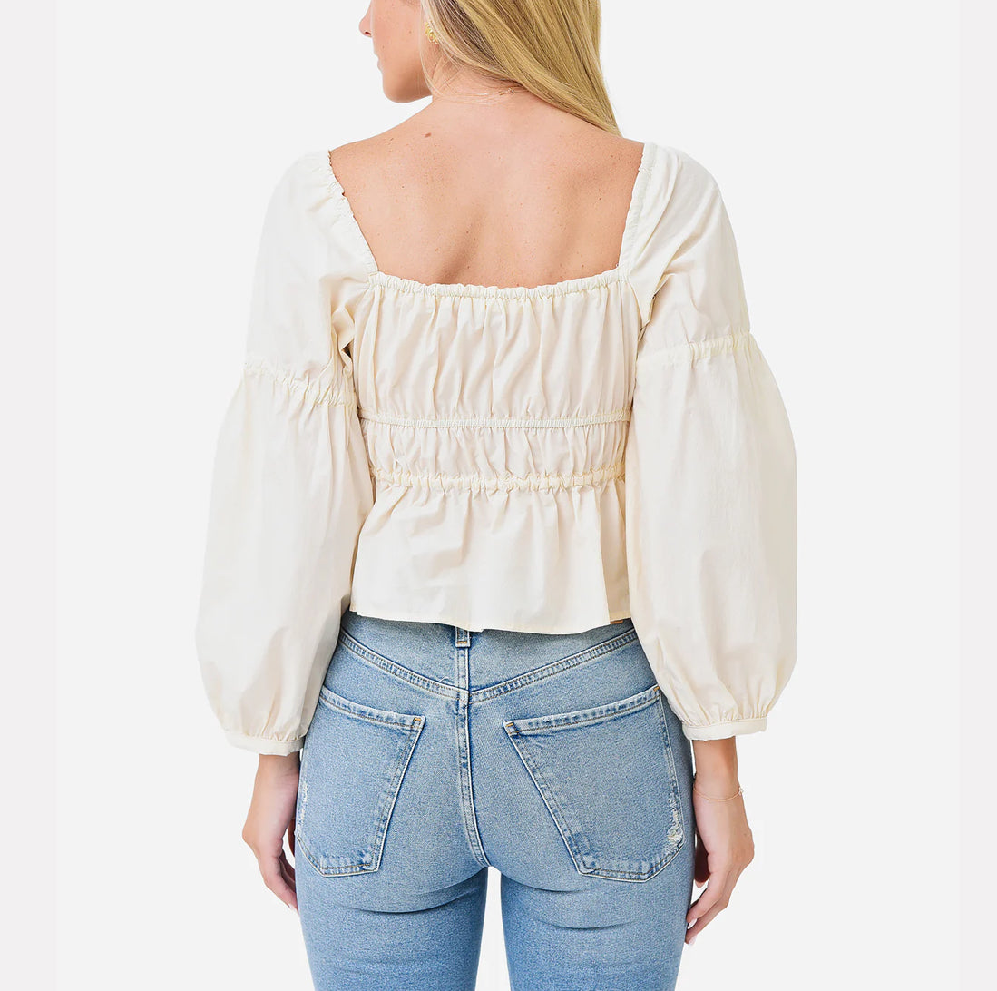 Ciao Lucia Capella Top - Cream