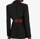 A.L.C. Carlyle Cut-Out Twill Blazer - Black