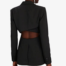 A.L.C. Carlyle Cut-Out Twill Blazer - Black