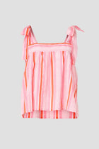 Blockprints Emma Tank - Barbie Pink/Ferarri Red