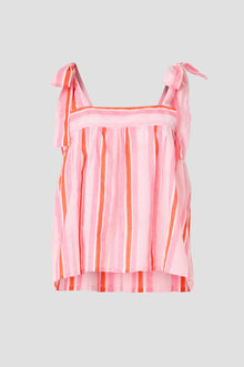 Blockprints Emma Tank - Barbie Pink/Ferarri Red