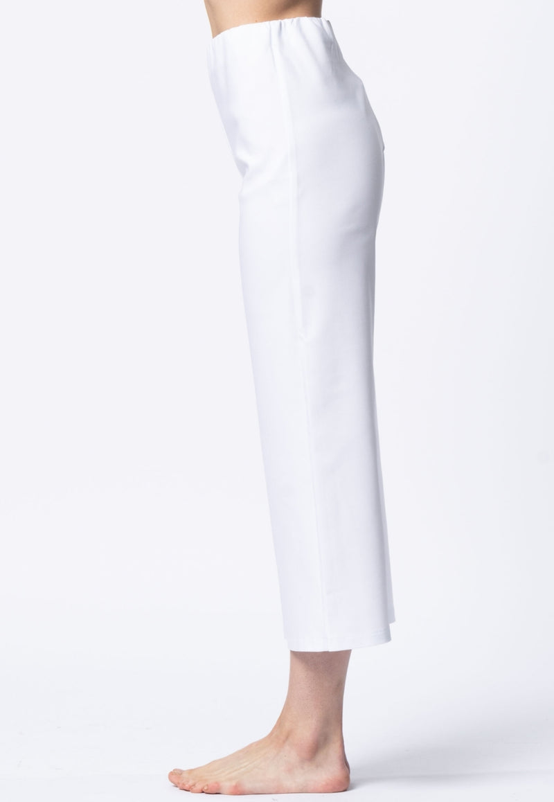 Marble Pull On Trouser - White