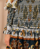 FARM Rio Floral Tapestry Mini Dress - Silver