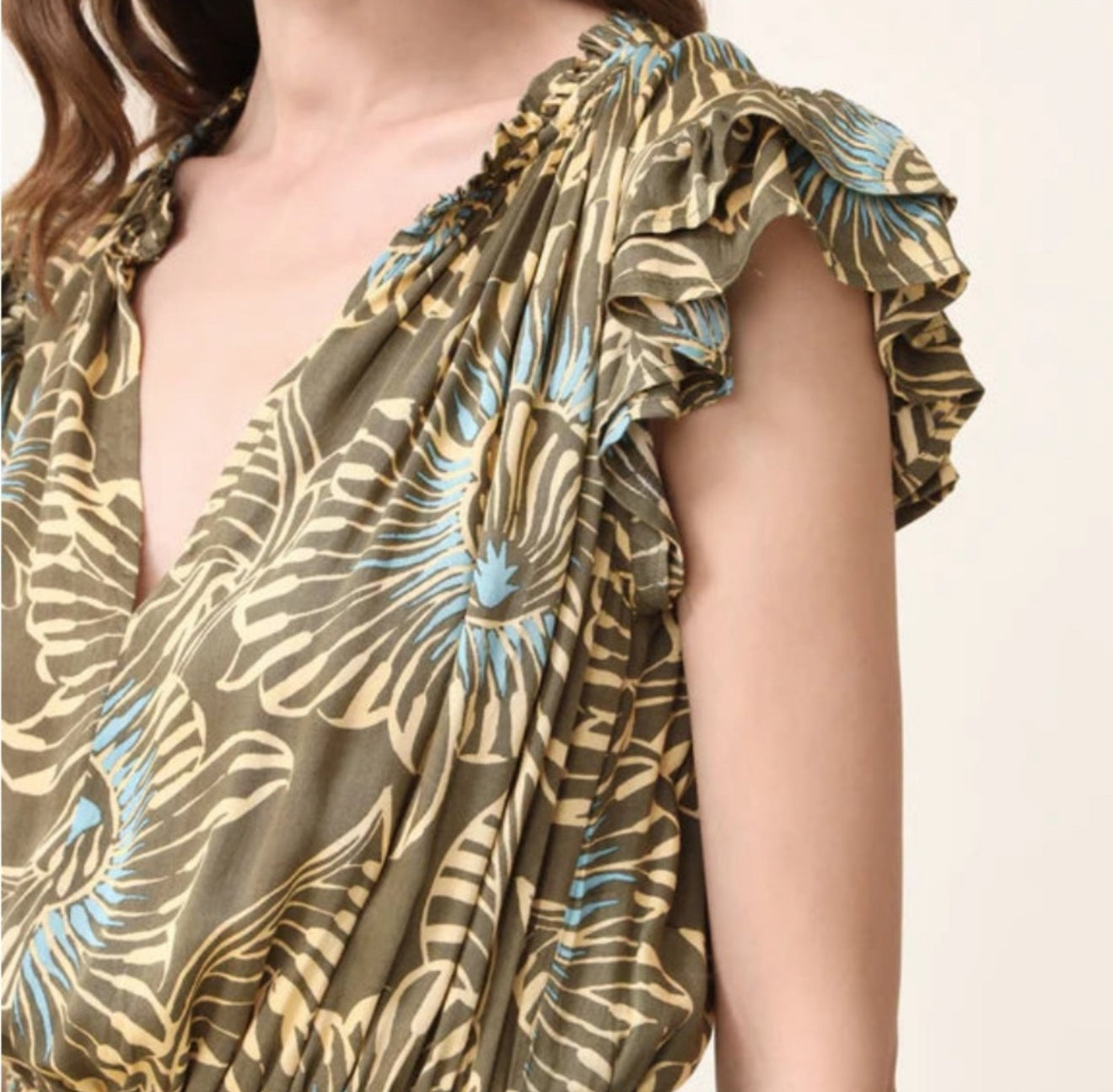 Omika Billie Midi Dress - Cemille Moss