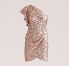 Shoshanna Dahlia Sequin One-Shoulder Dress