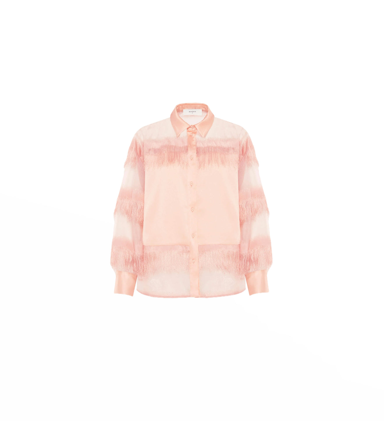 Beatrice .b Semi-Transparent Shirt W/Fringes - Arizona Sunrise