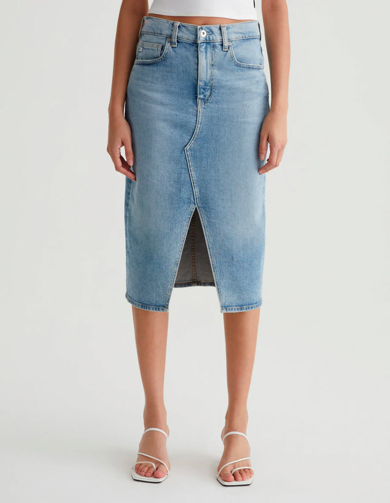 AG Jeans Alicia midi skirt - Eclipsed