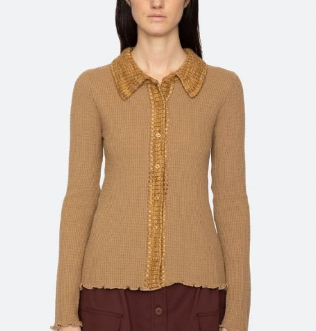 Sea New York Clare Cardigan - Camel