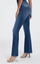 Good American Good Legs Flare Cashmere Jean - Indigo 329