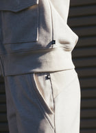 Thrive Société Quinn Rib Trim Trouser - Stone