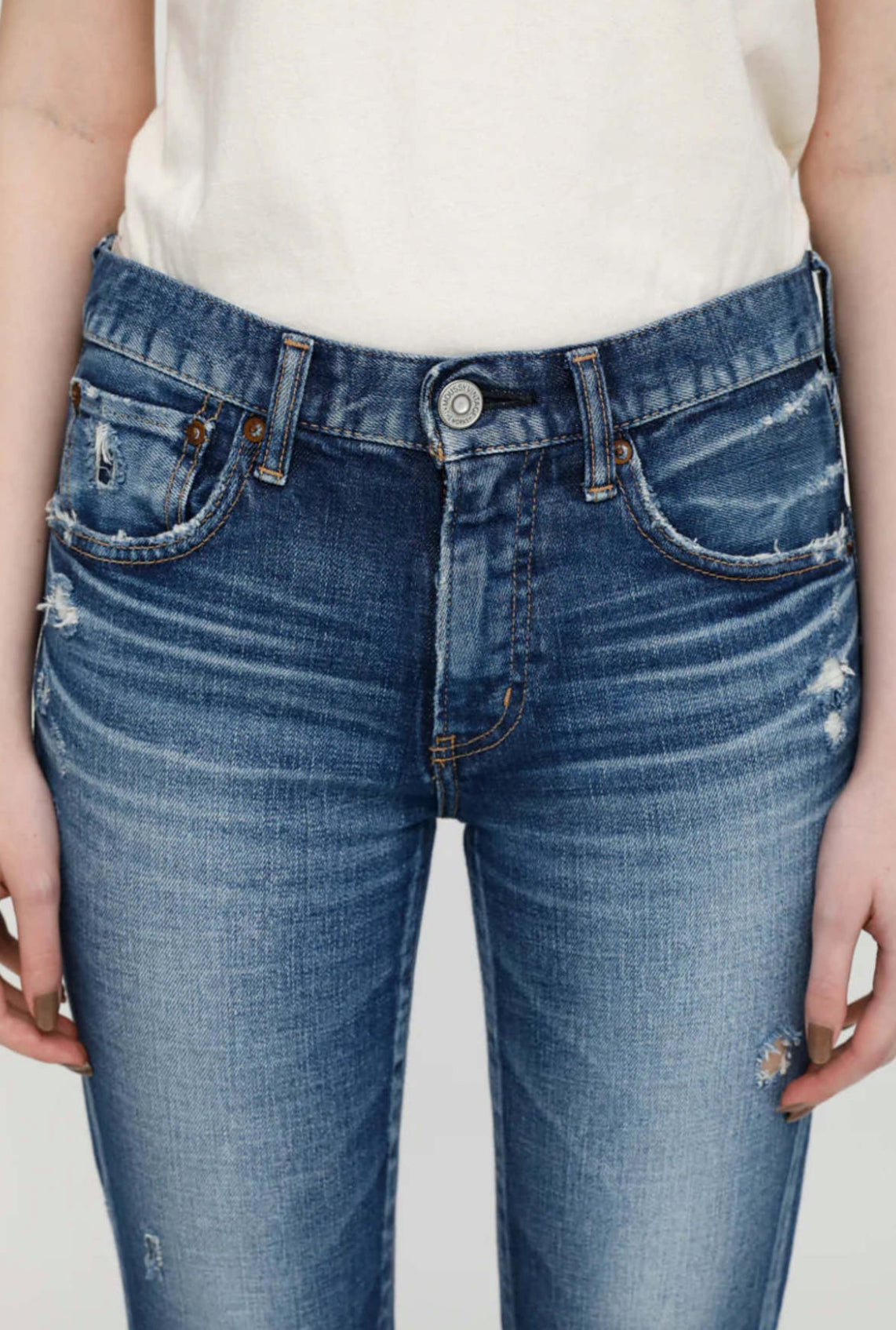 Moussy Vintage Lenwood Skinny Jeans - Blue