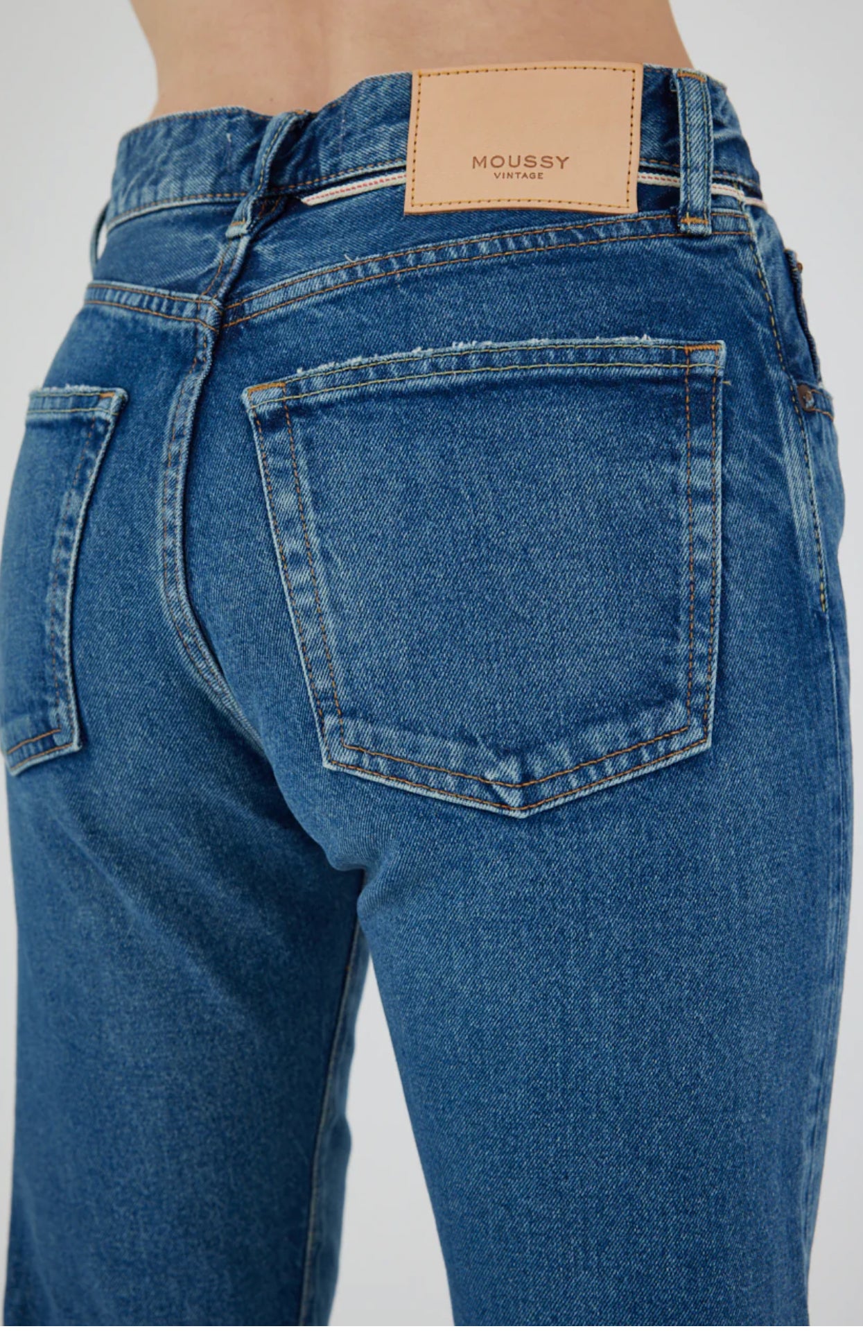 Moussy Vintage Petit Straight Jeans - Blue