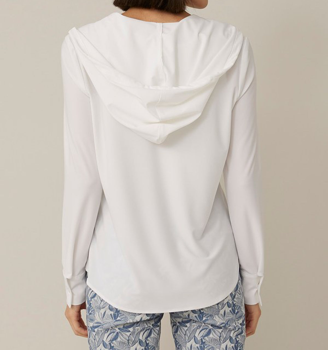 Joseph Ribkoff Hooded Blouse - White