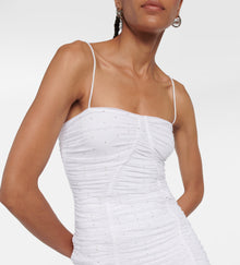 Rotate Birger Christensen Crystal Embellished Dress - White