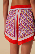 Farm Rio Multicolor Graphic Pineapple Scarf Shorts