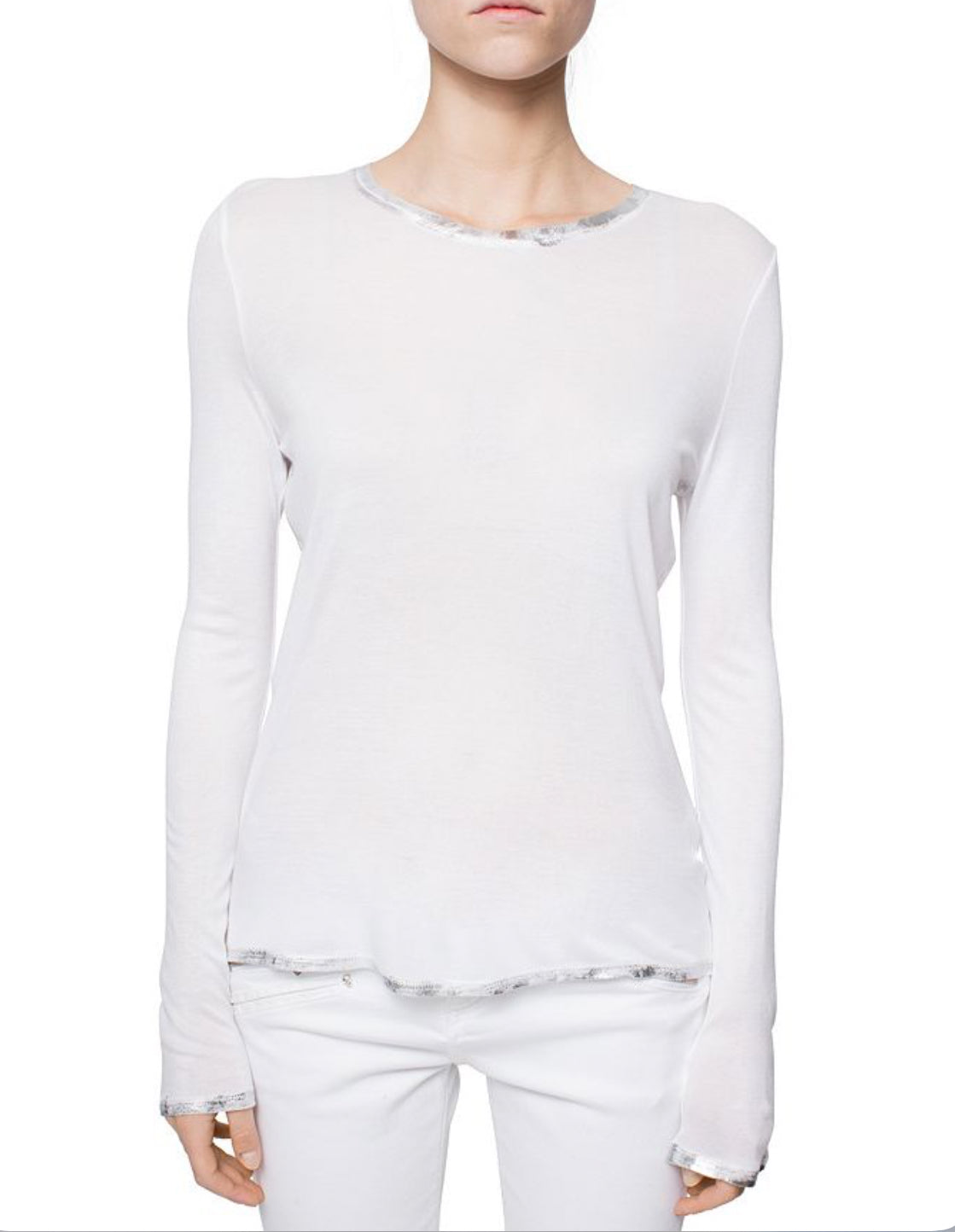 Zadig & Voltaire Willy Foil-Trim Spi Tee