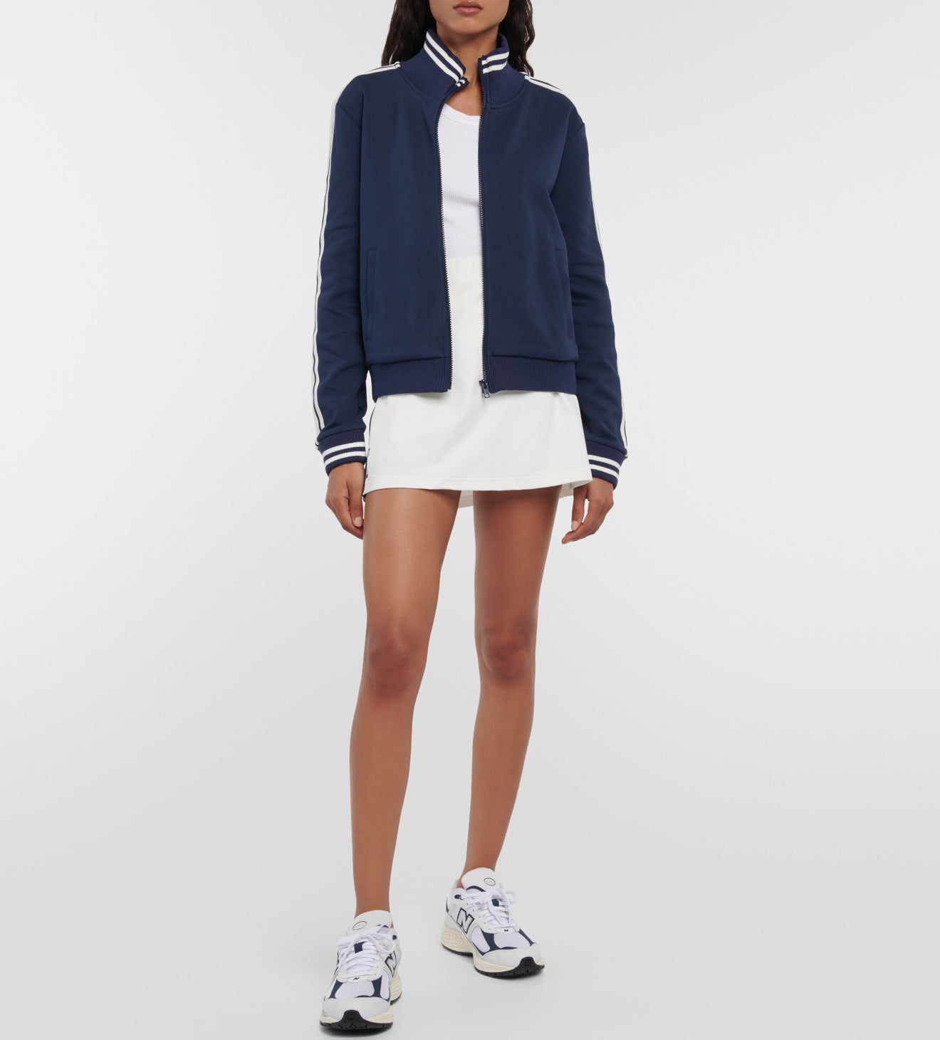 The Upside Legacy Paula Skirt - Cream/Navy Stripe